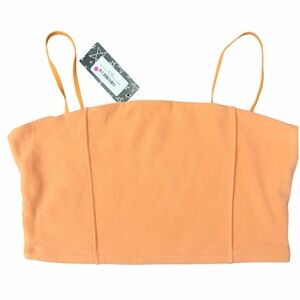 Women’s No Vacancy soft orange crop top! Size Large! New with tags! Summer vibes